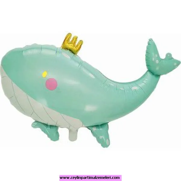 Yeşil Balina Folyo Balon